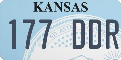 KS license plate 177DDR