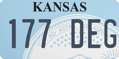 KS license plate 177DEG