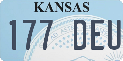 KS license plate 177DEU