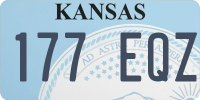 KS license plate 177EQZ