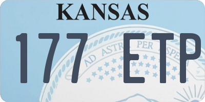 KS license plate 177ETP