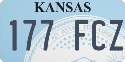 KS license plate 177FCZ
