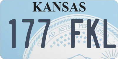 KS license plate 177FKL