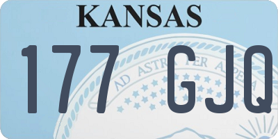 KS license plate 177GJQ