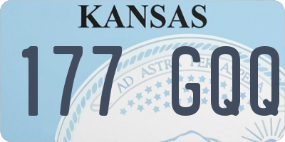 KS license plate 177GQQ