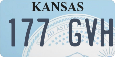 KS license plate 177GVH