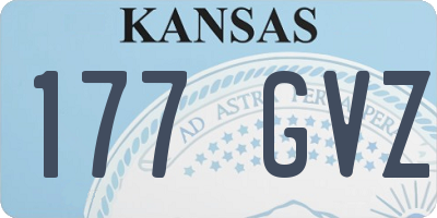 KS license plate 177GVZ