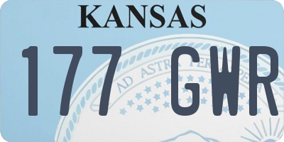 KS license plate 177GWR