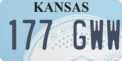 KS license plate 177GWW