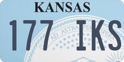 KS license plate 177IKS