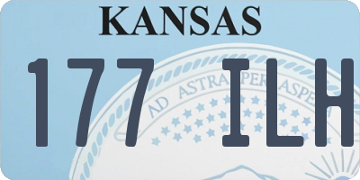 KS license plate 177ILH