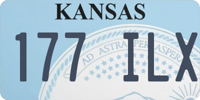 KS license plate 177ILX