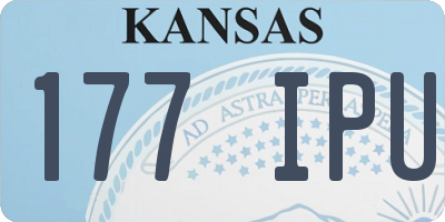 KS license plate 177IPU