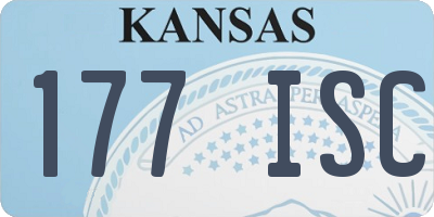 KS license plate 177ISC