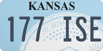 KS license plate 177ISE