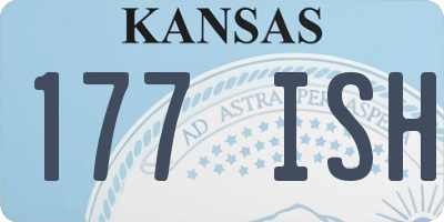 KS license plate 177ISH