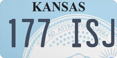 KS license plate 177ISJ