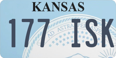KS license plate 177ISK