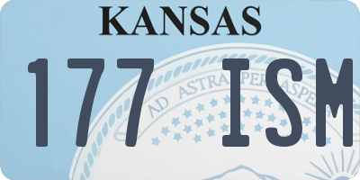 KS license plate 177ISM