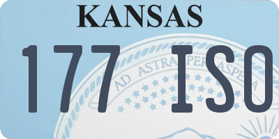 KS license plate 177ISO