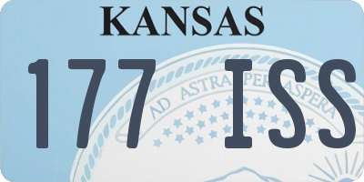 KS license plate 177ISS