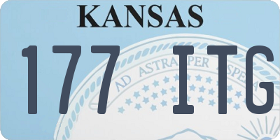 KS license plate 177ITG