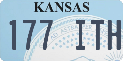 KS license plate 177ITH