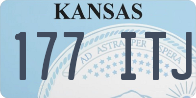 KS license plate 177ITJ