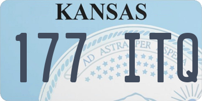 KS license plate 177ITQ