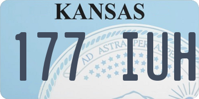 KS license plate 177IUH