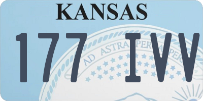 KS license plate 177IVV