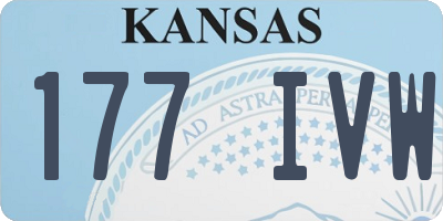 KS license plate 177IVW