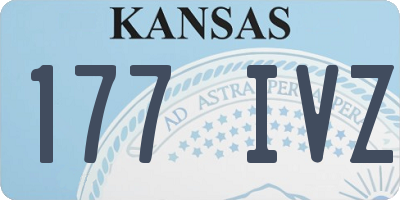 KS license plate 177IVZ