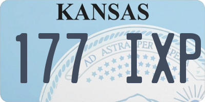 KS license plate 177IXP
