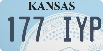 KS license plate 177IYP