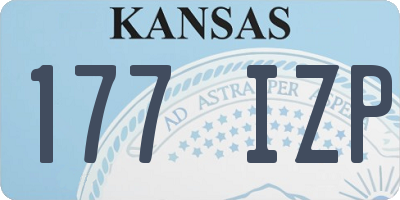 KS license plate 177IZP