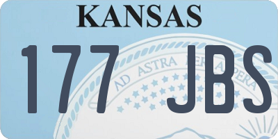 KS license plate 177JBS