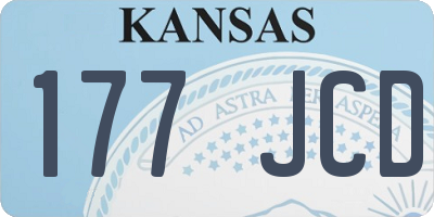 KS license plate 177JCD