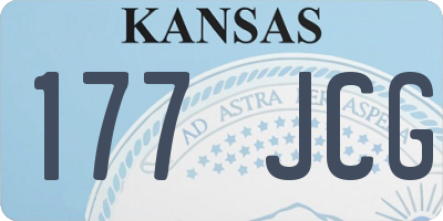 KS license plate 177JCG