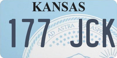 KS license plate 177JCK