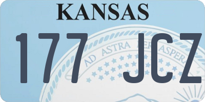 KS license plate 177JCZ