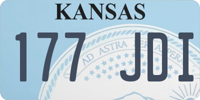 KS license plate 177JDI