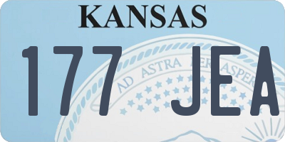 KS license plate 177JEA