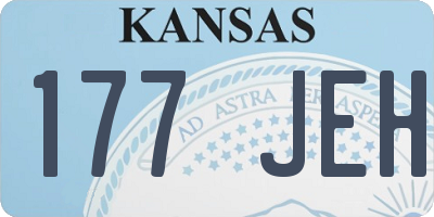 KS license plate 177JEH
