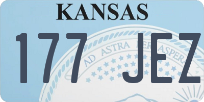 KS license plate 177JEZ