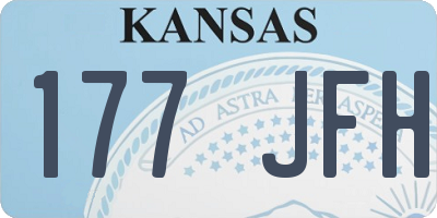 KS license plate 177JFH