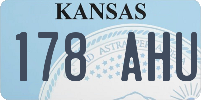 KS license plate 178AHU