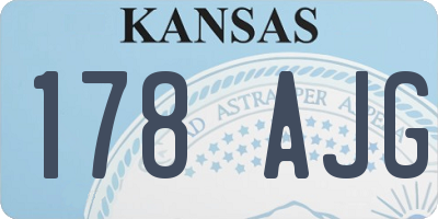KS license plate 178AJG