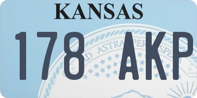 KS license plate 178AKP