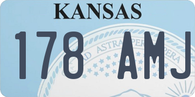 KS license plate 178AMJ